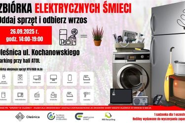 Wrzosy w Oleśnicy – razem dla środowiska - ODDAJ ELEKTROŚMIECI